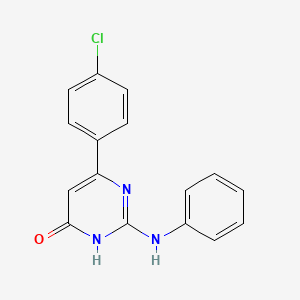 2-anilino-6-(4-chlorophenyl)-4(3H)-pyrimidinone