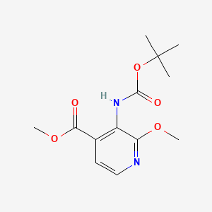 B599570 Methyl 3-((tert-butoxycarbonyl)amino)-2-methoxyisonicotinate CAS No. 175965-50-1