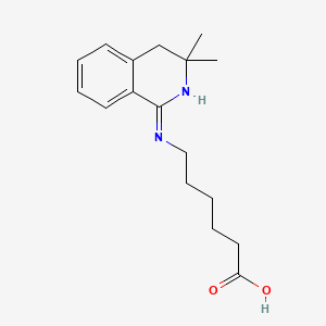 6-[(3,3-dimethyl-3,4-dihydro-1-isoquinolinyl)amino]hexanoic acid