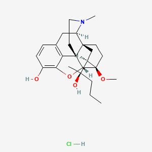 molecular formula C25H36ClNO4 B599571 盐酸二氢埃托啡 CAS No. 155536-45-1