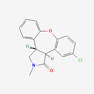 B599575 trans-11-chloro-2-methyl-2,3,3a,12b-tetrahydro-1H-dibenzo[2,3:6,7]oxepino[4,5-c]pyrrol-1-one CAS No. 129385-59-7