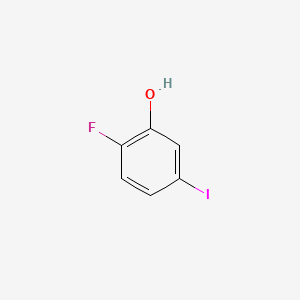 molecular formula C6H4FIO B599578 2-氟-5-碘苯酚 CAS No. 186589-89-9