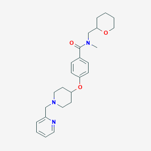 N-methyl-4-{[1-(2-pyridinylmethyl)-4-piperidinyl]oxy}-N-(tetrahydro-2H-pyran-2-ylmethyl)benzamide