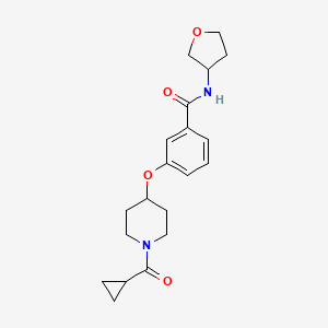 3-{[1-(cyclopropylcarbonyl)-4-piperidinyl]oxy}-N-(tetrahydro-3-furanyl)benzamide