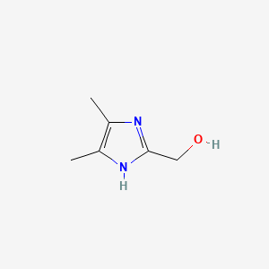 molecular formula C6H10N2O B599580 (4,5-二甲基-1H-咪唑-2-基)甲醇 CAS No. 115245-13-1