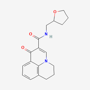 1-oxo-N-(tetrahydro-2-furanylmethyl)-6,7-dihydro-1H,5H-pyrido[3,2,1-ij]quinoline-2-carboxamide