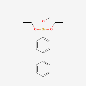 molecular formula C18H24O3Si B599582 [1,1'-联苯]-4-基三乙氧基硅烷 CAS No. 18056-97-8