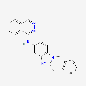 molecular formula C24H21N5 B5995829 N-(1-benzyl-2-methyl-1H-benzimidazol-5-yl)-4-methyl-1-phthalazinamine 