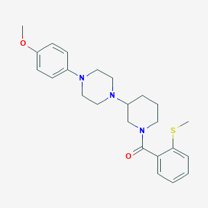 1-(4-methoxyphenyl)-4-{1-[2-(methylthio)benzoyl]-3-piperidinyl}piperazine