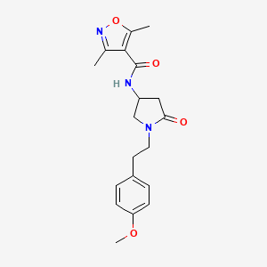 N-{1-[2-(4-methoxyphenyl)ethyl]-5-oxo-3-pyrrolidinyl}-3,5-dimethyl-4-isoxazolecarboxamide