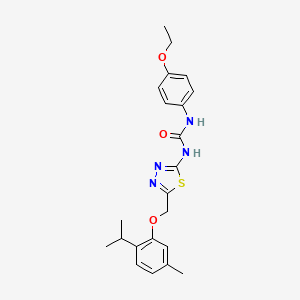 N-(4-ethoxyphenyl)-N'-{5-[(2-isopropyl-5-methylphenoxy)methyl]-1,3,4-thiadiazol-2-yl}urea