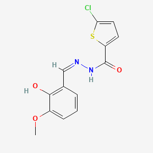 5-chloro-N'-(2-hydroxy-3-methoxybenzylidene)-2-thiophenecarbohydrazide