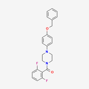 1-[4-(benzyloxy)phenyl]-4-(2,6-difluorobenzoyl)piperazine