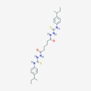 2,2'-(1,6-dioxo-1,6-hexanediyl)bis[N-(4-sec-butylphenyl)hydrazinecarbothioamide]