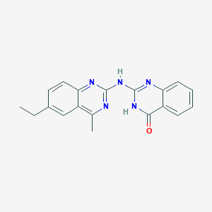 molecular formula C19H17N5O B5995932 2-[(6-ethyl-4-methyl-2-quinazolinyl)amino]-4(1H)-quinazolinone 