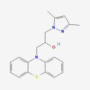 1-(3,5-dimethyl-1H-pyrazol-1-yl)-3-(10H-phenothiazin-10-yl)propan-2-ol