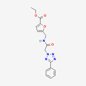 ethyl 5-({[(5-phenyl-2H-tetrazol-2-yl)acetyl]amino}methyl)-2-furoate