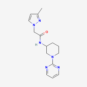 2-(3-methyl-1H-pyrazol-1-yl)-N-[1-(2-pyrimidinyl)-3-piperidinyl]acetamide