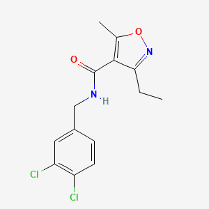 N-(3,4-dichlorobenzyl)-3-ethyl-5-methyl-4-isoxazolecarboxamide