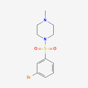 molecular formula C11H15BrN2O2S B599606 1-(3-溴苯磺酰基)-4-甲基哌嗪 CAS No. 486422-19-9