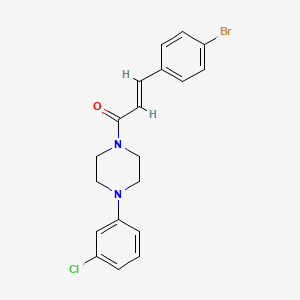 1-[3-(4-bromophenyl)acryloyl]-4-(3-chlorophenyl)piperazine