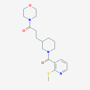 4-[3-(1-{[2-(methylthio)-3-pyridinyl]carbonyl}-3-piperidinyl)propanoyl]morpholine