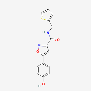 5-(4-hydroxyphenyl)-N-(2-thienylmethyl)-3-isoxazolecarboxamide