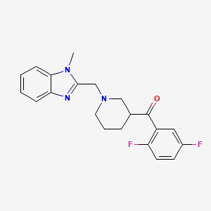 (2,5-difluorophenyl){1-[(1-methyl-1H-benzimidazol-2-yl)methyl]-3-piperidinyl}methanone