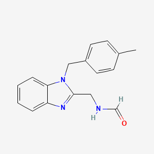 {[1-(4-methylbenzyl)-1H-benzimidazol-2-yl]methyl}formamide