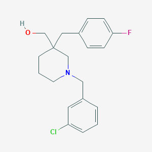 [1-(3-chlorobenzyl)-3-(4-fluorobenzyl)-3-piperidinyl]methanol