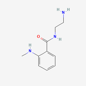 molecular formula C10H15N3O B599623 N-(2-氨基乙基)-2-(甲基氨基)苯甲酰胺 CAS No. 174878-15-0