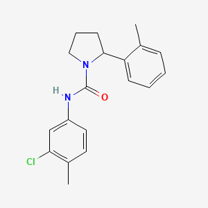 N-(3-chloro-4-methylphenyl)-2-(2-methylphenyl)-1-pyrrolidinecarboxamide