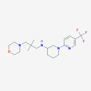 N-[2,2-dimethyl-3-(4-morpholinyl)propyl]-1-[5-(trifluoromethyl)-2-pyridinyl]-3-piperidinamine