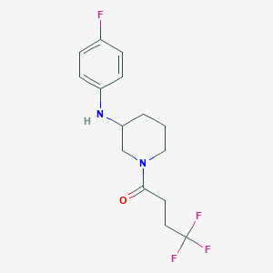 4,4,4-Trifluoro-1-[3-(4-fluoroanilino)piperidin-1-yl]butan-1-one