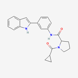 1-(cyclopropylcarbonyl)-N-[3-(1H-indol-2-yl)phenyl]prolinamide