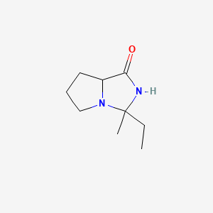 molecular formula C9H16N2O B599633 3-Ethyl-3-methylhexahydro-1H-pyrrolo[1,2-c]imidazol-1-one CAS No. 197709-31-2