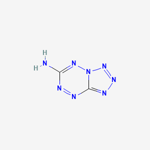 molecular formula C2H2N8 B599635 6-Amino-tetrazolo[1,5-b]-1,2,4,5-tetrazine CAS No. 161238-62-6