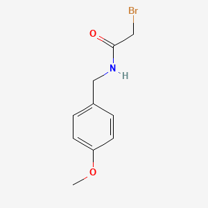 molecular formula C10H12BrNO2 B599636 2-溴代-N-(4-甲氧基苄基)乙酰胺 CAS No. 144581-86-2