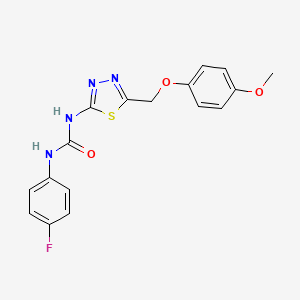 N-(4-fluorophenyl)-N'-{5-[(4-methoxyphenoxy)methyl]-1,3,4-thiadiazol-2-yl}urea