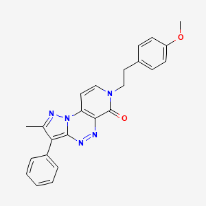 7-(4-methoxyphenethyl)-2-methyl-3-phenylpyrazolo[5,1-c]pyrido[4,3-e][1,2,4]triazin-6(7H)-one