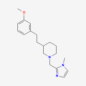 3-[2-(3-methoxyphenyl)ethyl]-1-[(1-methyl-1H-imidazol-2-yl)methyl]piperidine