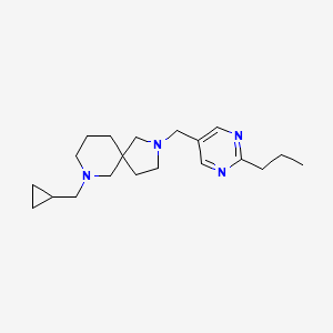 7-(cyclopropylmethyl)-2-[(2-propyl-5-pyrimidinyl)methyl]-2,7-diazaspiro[4.5]decane