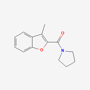 1-[(3-methyl-1-benzofuran-2-yl)carbonyl]pyrrolidine