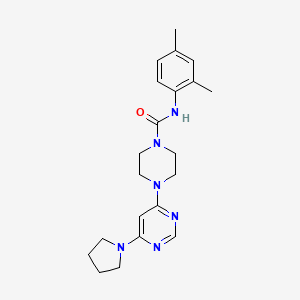 N-(2,4-dimethylphenyl)-4-[6-(1-pyrrolidinyl)-4-pyrimidinyl]-1-piperazinecarboxamide