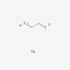 molecular formula C4H4Hg B599653 Buta-1,3-dien-4-ylium-1-ide--mercury (1/1) CAS No. 12002-19-6