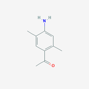 molecular formula C10H13NO B599655 1-(4-Amino-2,5-dimethylphenyl)ethanone CAS No. 80539-09-9