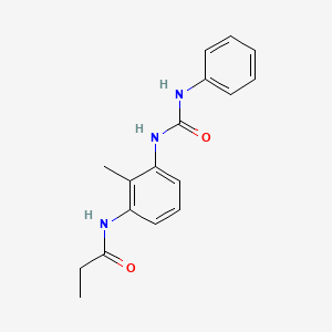 molecular formula C17H19N3O2 B5996554 N-{3-[(anilinocarbonyl)amino]-2-methylphenyl}propanamide 