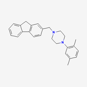 1-(2,5-dimethylphenyl)-4-(9H-fluoren-2-ylmethyl)piperazine