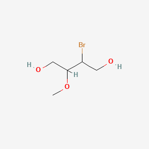 molecular formula C5H11BrO3 B599658 2-Bromo-3-methoxybutane-1,4-diol CAS No. 183194-69-6