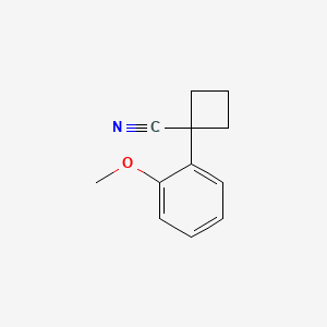molecular formula C12H13NO B599661 1-(2-甲氧苯基)环丁基甲腈 CAS No. 74205-10-0